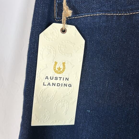 NWT Austin Landing Mid Rise Skinny Jeans Dark Wash Size 5 - Picture 6 of 9